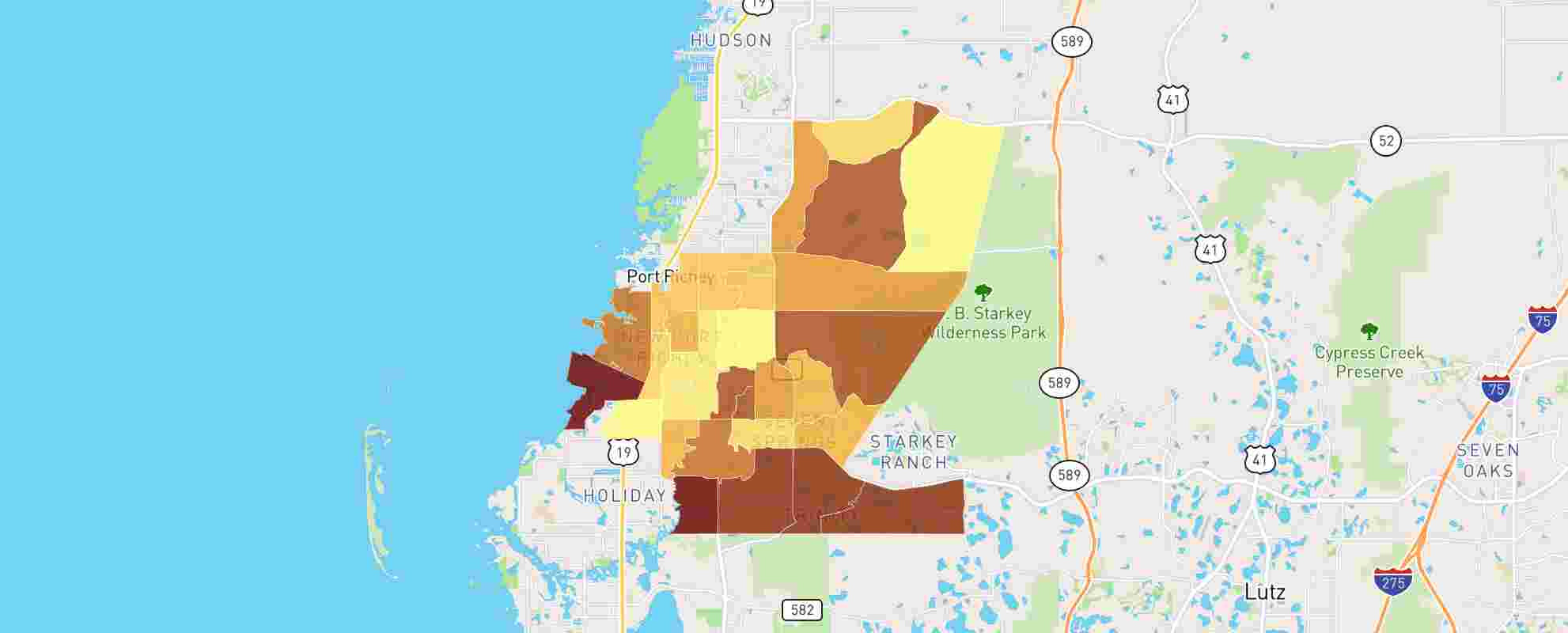 New Port Richey, Fl Real Estate Market Data - Neighborhoodscout in Map of New Port Richey Florida