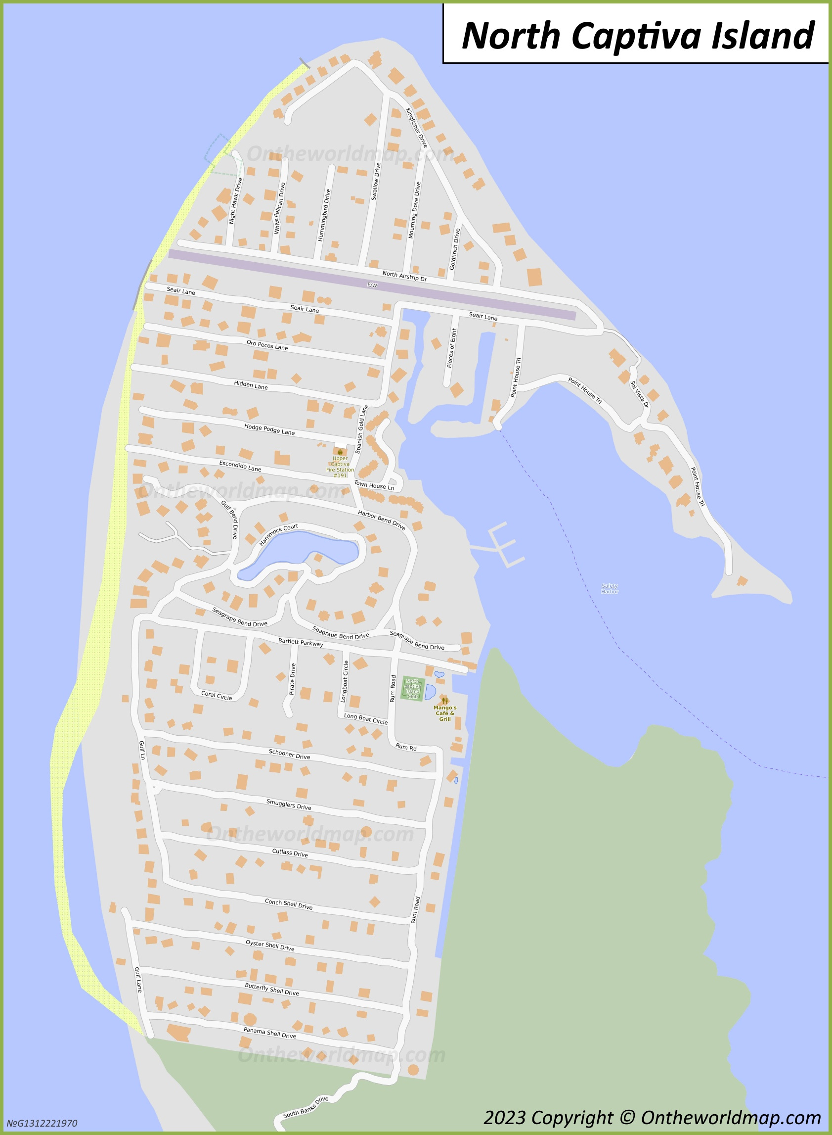 North Captiva Island Map | Florida, U.s. | Detailed Maps Of North inside Map Of North Captiva Island Florida