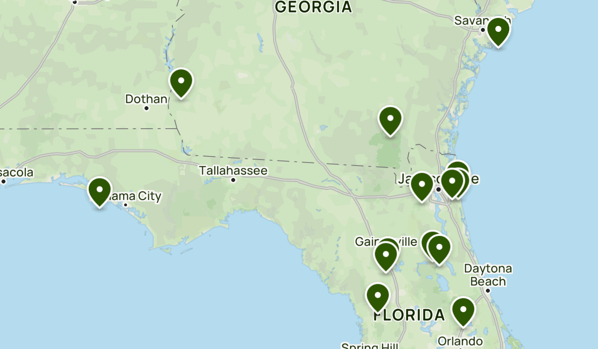 North Florida/South Georgia | List | Alltrails inside Map Of North Florida And South Georgia