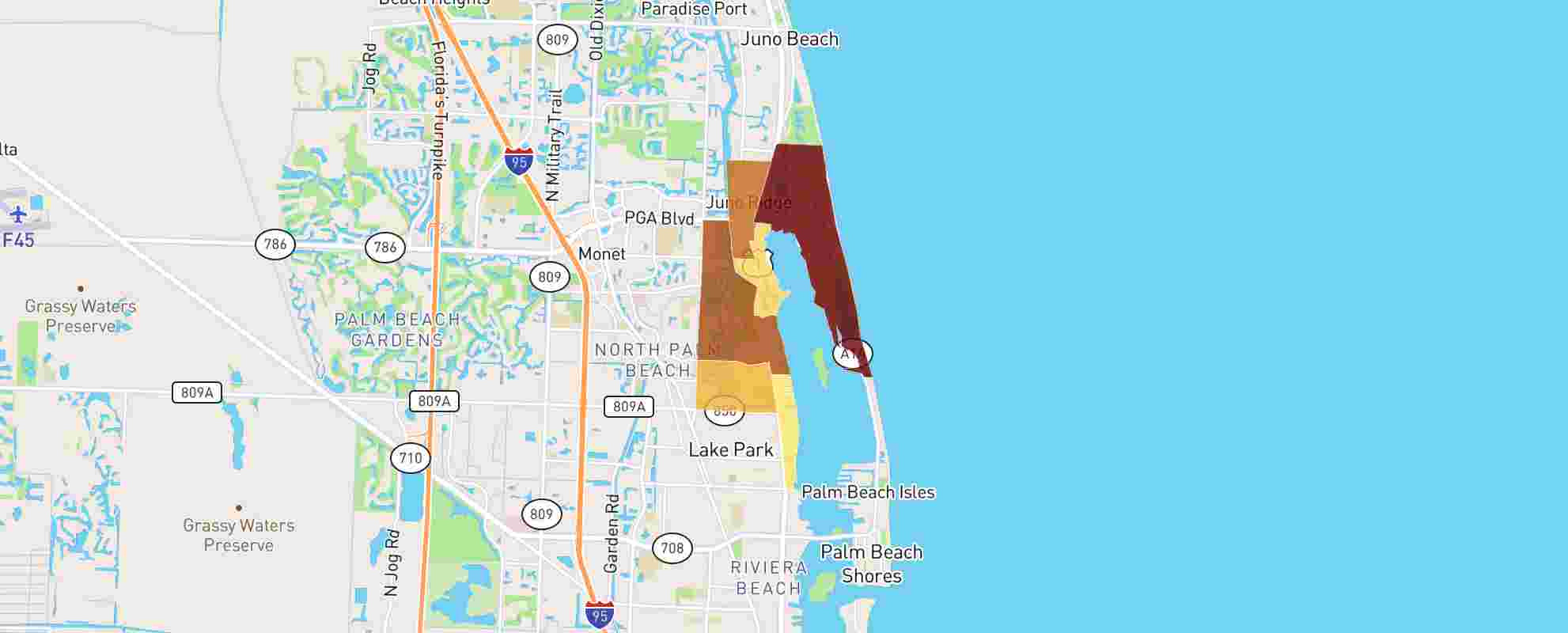 North Palm Beach, Fl Real Estate Market Data - Neighborhoodscout within Map of North Palm Beach Florida
