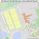 Northwest Florida Beaches International Airport Map With Regard To Map Of Northwest Florida Beaches International Airport