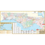 Northwest Florida Regional Wall Mapkappa   The Map Shop In Map Of North West Florida