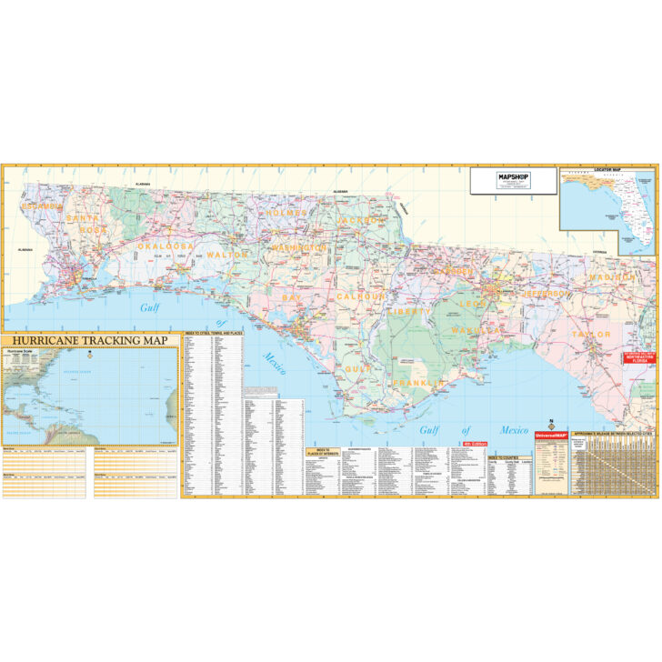 Detailed Map of Florida Panhandle