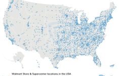 Number Of Walmart Store &amp; Supercenter Locations In The Usa In 2025 intended for Map of Walmarts in Florida