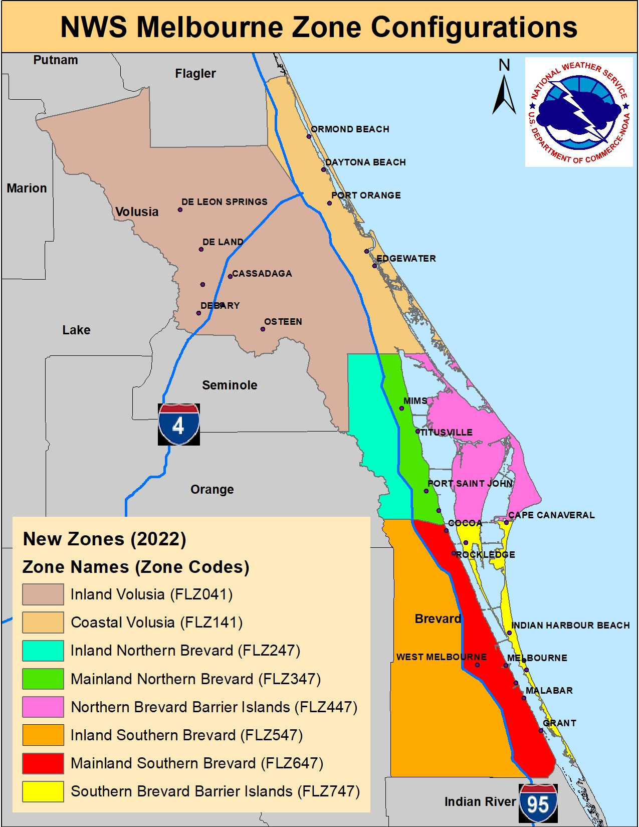 Nws Melbourne Zone Changes 2022 with regard to Map Of Melbourne Beach Florida
