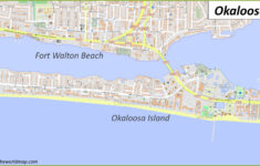 Okaloosa Island Map - Ontheworldmap pertaining to Map Of Okaloosa Island Florida