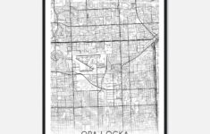 Opa Locka Florida Map Poster, Modern Home Decor Wall Art Print - Custom  Maps &amp; Posters within Map Of Opa-Locka Florida