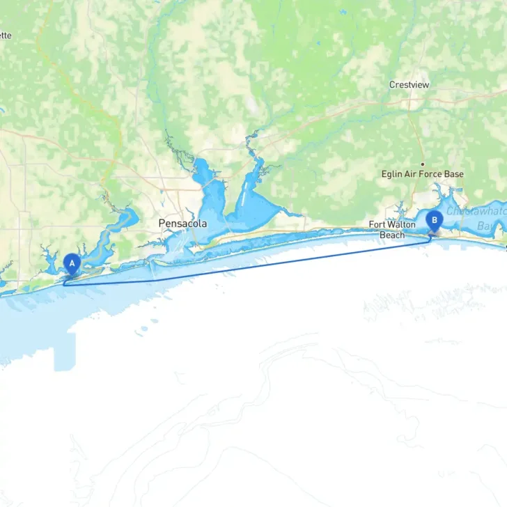Map of Orange Beach Florida
