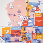 Orlando Downtown Map   Etsy With Regard To Map Of Downtown Orlando Florida Orlando Downtown Map   Etsy With Regard To Map Of Downtown Orlando Florida