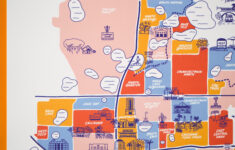 Orlando Downtown Map - Etsy with regard to Map of Downtown Orlando Florida