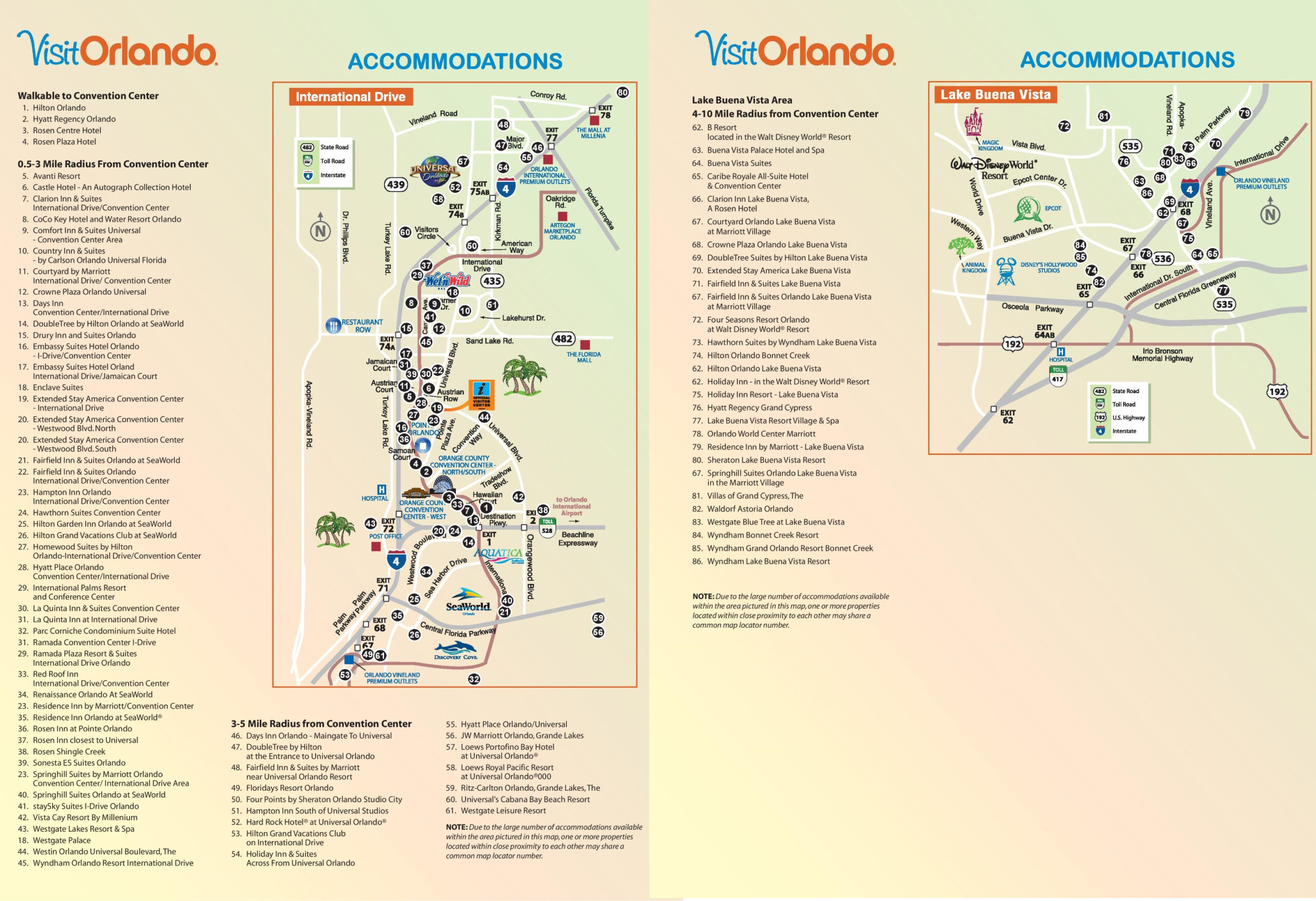 Orlando International Drive Hotel Map - Ontheworldmap inside Map of Hotels in Orlando Florida