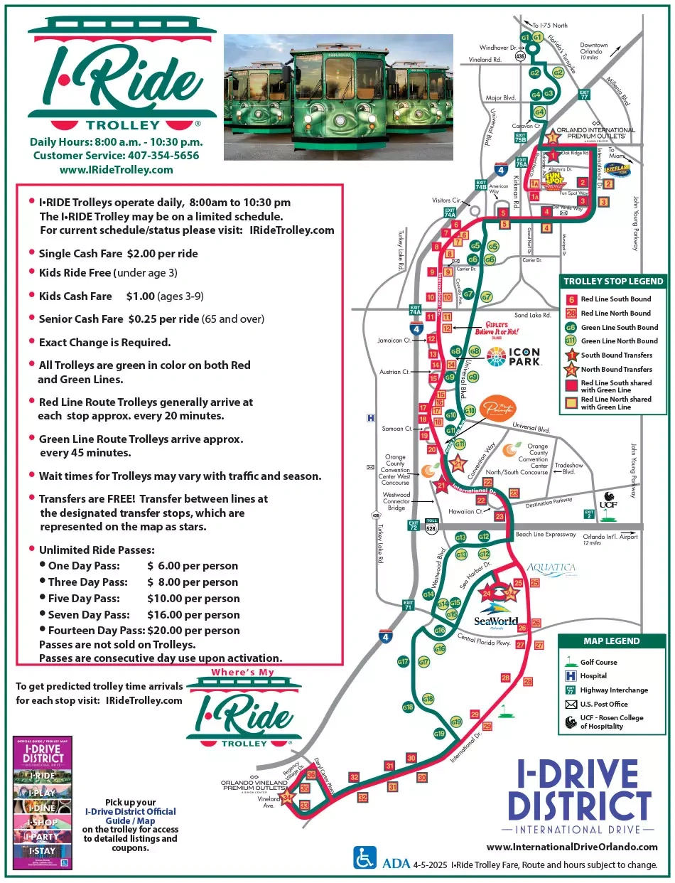 Orlando Maps - Maps Of I-Drive - International Drive Resort Area regarding Map Of Orlando Florida International Drive