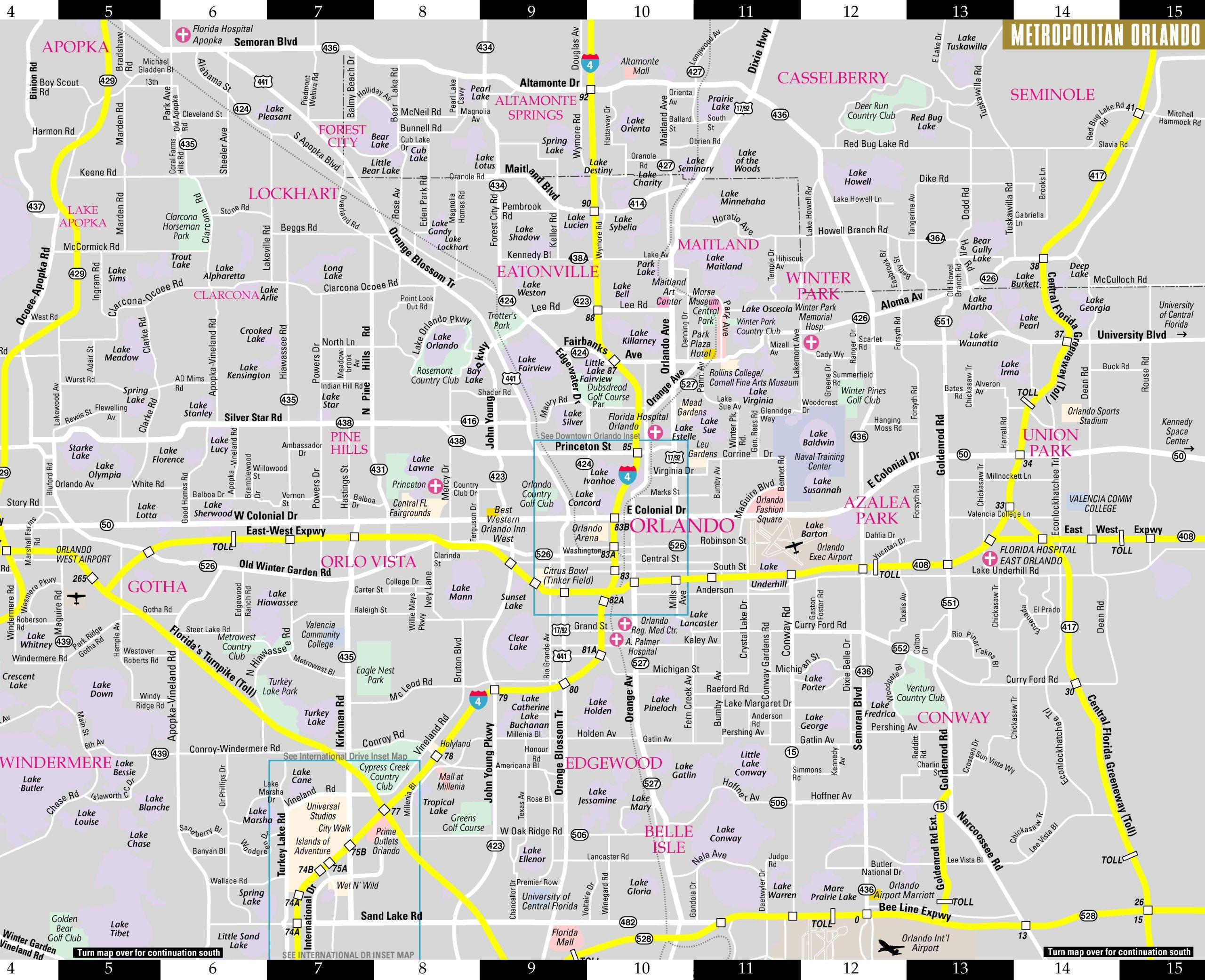 Orlando Neighborhoods Map - Map Of Orlando Neighborhoods (Florida inside Map of Orlando Florida Neighborhoods