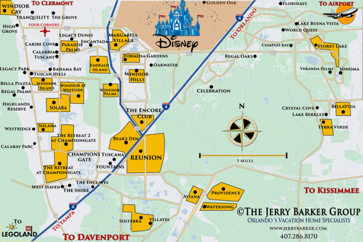 Map of Disney Hotels Orlando Florida