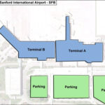 Orlando Sanford Airport Map: Guide To Sfb'S Terminals Within Map Of Sanford Airport Florida