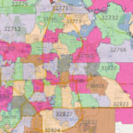 Orlando Zip Code Map   Zip Code Map Orlando (Florida   Usa) Intended For Zip Code Map Of Orlando Florida