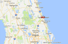 Ormond Beach in Map of Florida Ormond Beach