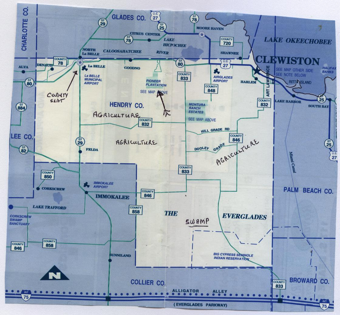 Our Adventure In Pioneer Plantation, Hendry County, Florida pertaining to Map Of Hendry County Florida