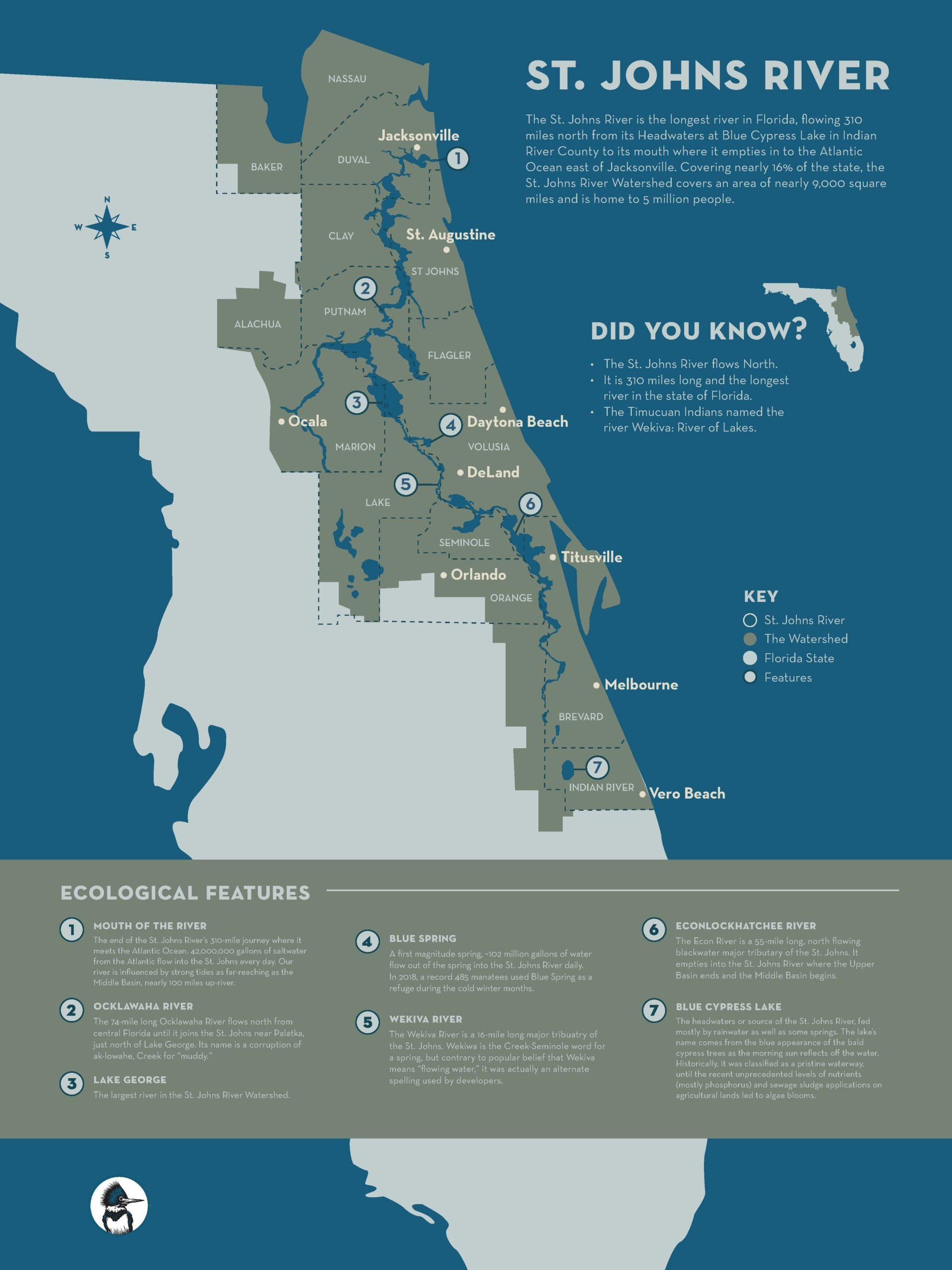 Our River - St. Johns Riverkeeper intended for Map Of St Johns River In Florida