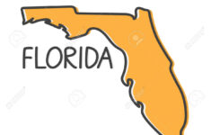 Outline Florida Map- Vector Illustration Royalty Free Svg intended for Map Of Florida Clip Art
