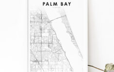 Palm Bay Fl Map Print, Florida Usa Map Art Poster, Brevard County, City  Street Road Map Print, Nursery Room Wall Office Decor, Printable Map – Etsy throughout Map Of Florida Palm Bay