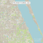 Palm Bay Florida Us City Street Mapfrank Ramspott In Map Of Palm City Florida