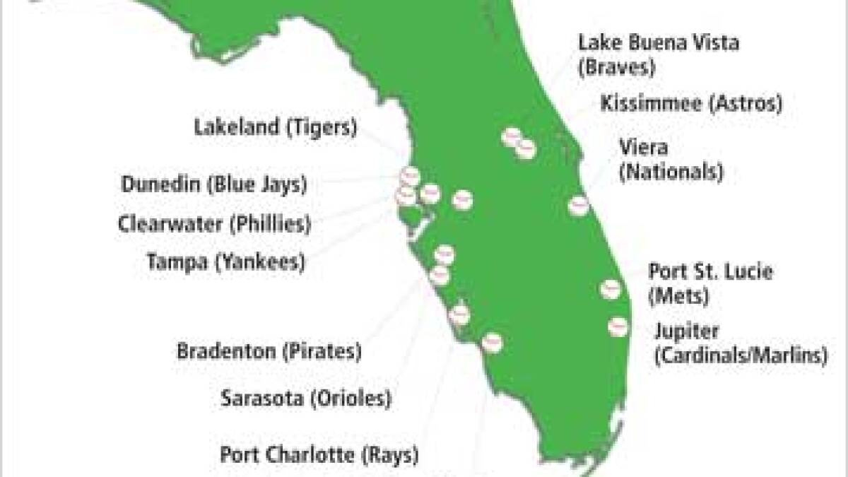 Palm Beach County, Fla., Tells Mlb Teams To Revise Stadium Plan in Map Of Spring Training Florida