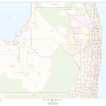Palm Beach County, Florida Zip Codes Map | Stanfords Within Zip Code Map Of Palm Beach County Florida