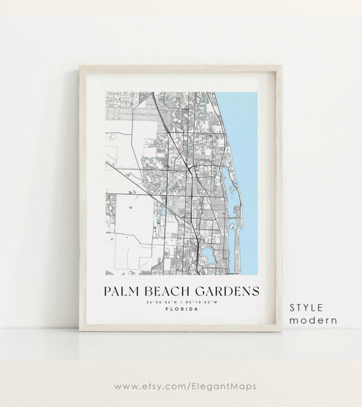 Map of Florida Palm Beach Gardens