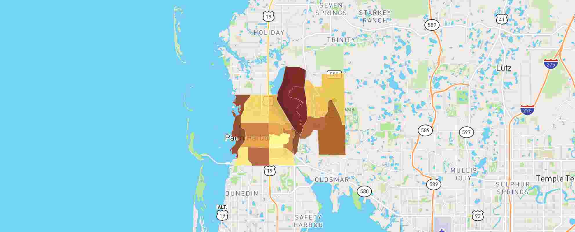 Palm Harbor, Fl Real Estate Market Data - Neighborhoodscout throughout Map Of Palm Harbour Florida