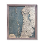 Palm Harbor Map, Clearwater Map, Florida Map, Custom Wood Map Within Map Of Palm Harbour Florida