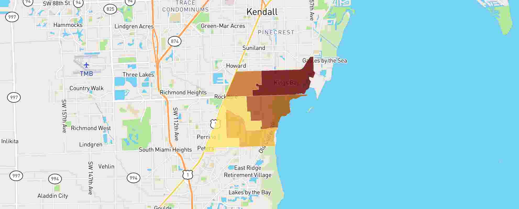 Palmetto Bay, Fl - 33158 - Real Estate Market Data - Neighborhoodscout with regard to Map Of Palmetto Bay Florida