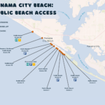 Panama City Beach Access Points Map And Where To Find Them Regarding Map Of Florida Panama Beach