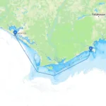 Panama City Beach To Alligator Pointboat   Savvy Navvy Smart Within Map Of Alligator Point Florida
