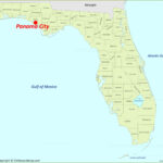 Panama City Location On The Florida Map   Ontheworldmap In Map Of Florida And Panama City