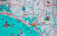 Panama City St Joe Florida Panhandle Beach Retro Map Print Funky Vintage  Turquoise Photo Seagrove Beach for Beaches in the Panhandle of Florida Map