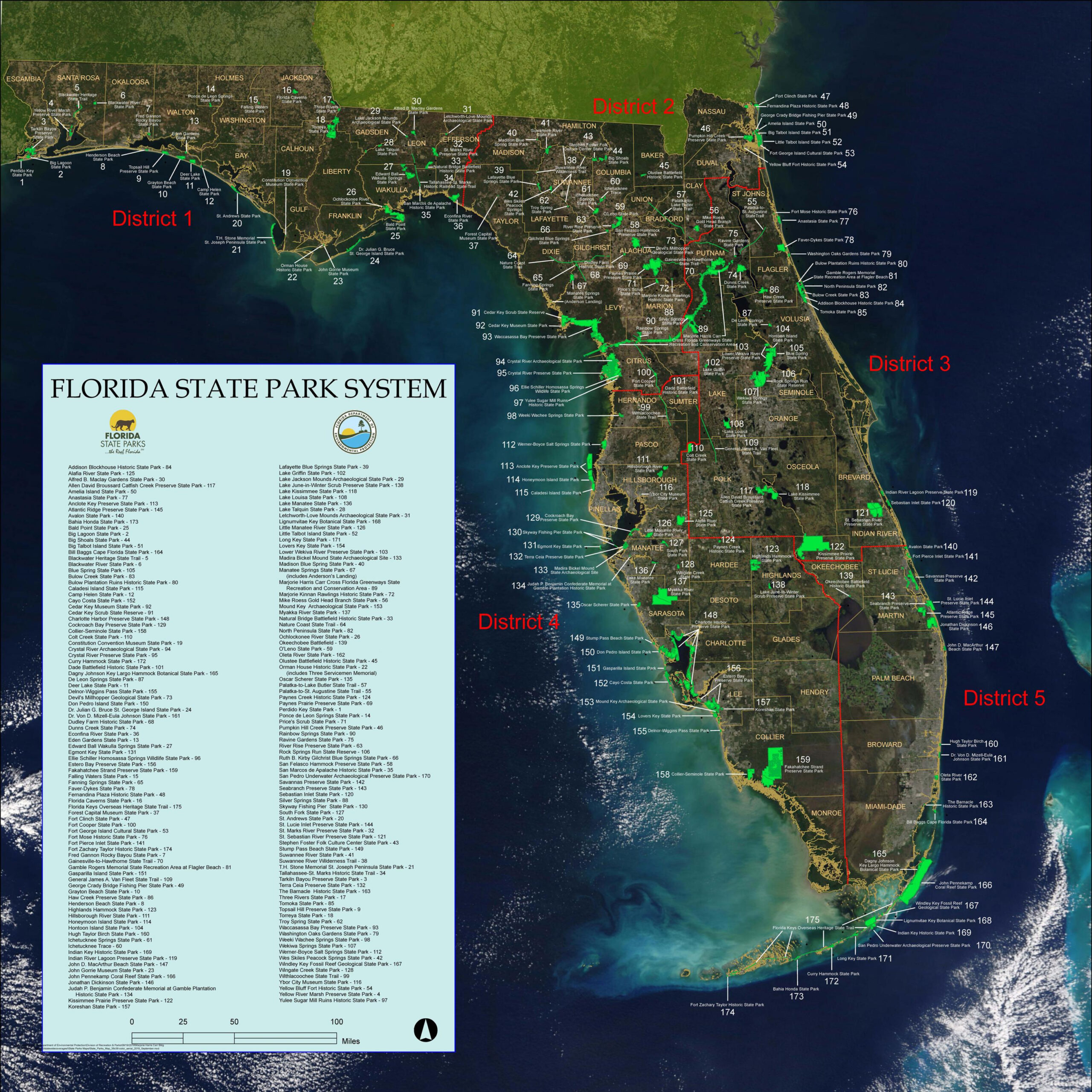 Park Mapping And Databases | Florida Department Of Environmental in Map Of Florida State Campgrounds