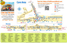 Pensacola Beach Tourist Map - Ontheworldmap with Map of Pensacola Beach Florida