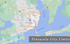 Pensacola City Limits Vs. Escambia County inside Map of Pensacola Florida Area