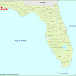 Pensacola Location On The Florida Map   Ontheworldmap Within Map Of Florida With Pensacola