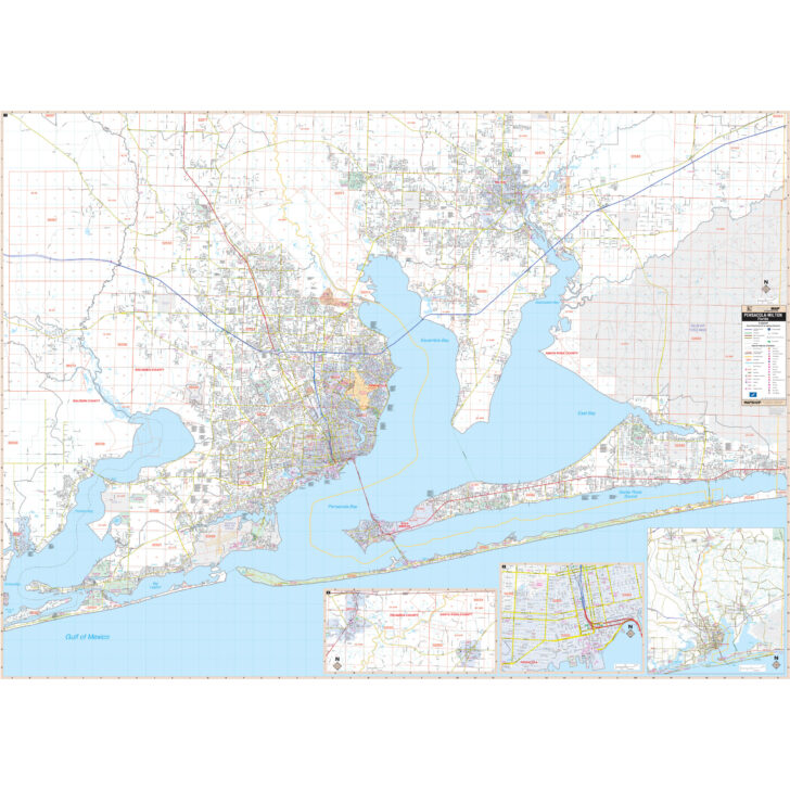 Pensacola on Map of Florida