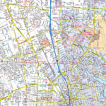 Pensacola & Milton, Fl Wall Mapkappa   The Map Shop Regarding Street Map Of Pensacola Florida