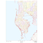 Pinellas County, Florida   Zip Codesmap Sherpa   The Map Shop In State Of Florida Zip Code Map