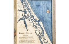 Ponce Inlet 4 Level Nautical Chart Wall Art - 16”X 20” - Sea And within Map of Ponce Inlet Florida