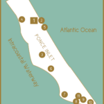 Ponce Inlet Map   Ponce Inlet Key Within Map Of Ponce Inlet Florida