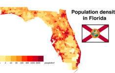 Population Density In Florida : R/Mapporn inside Population Density of Florida Map