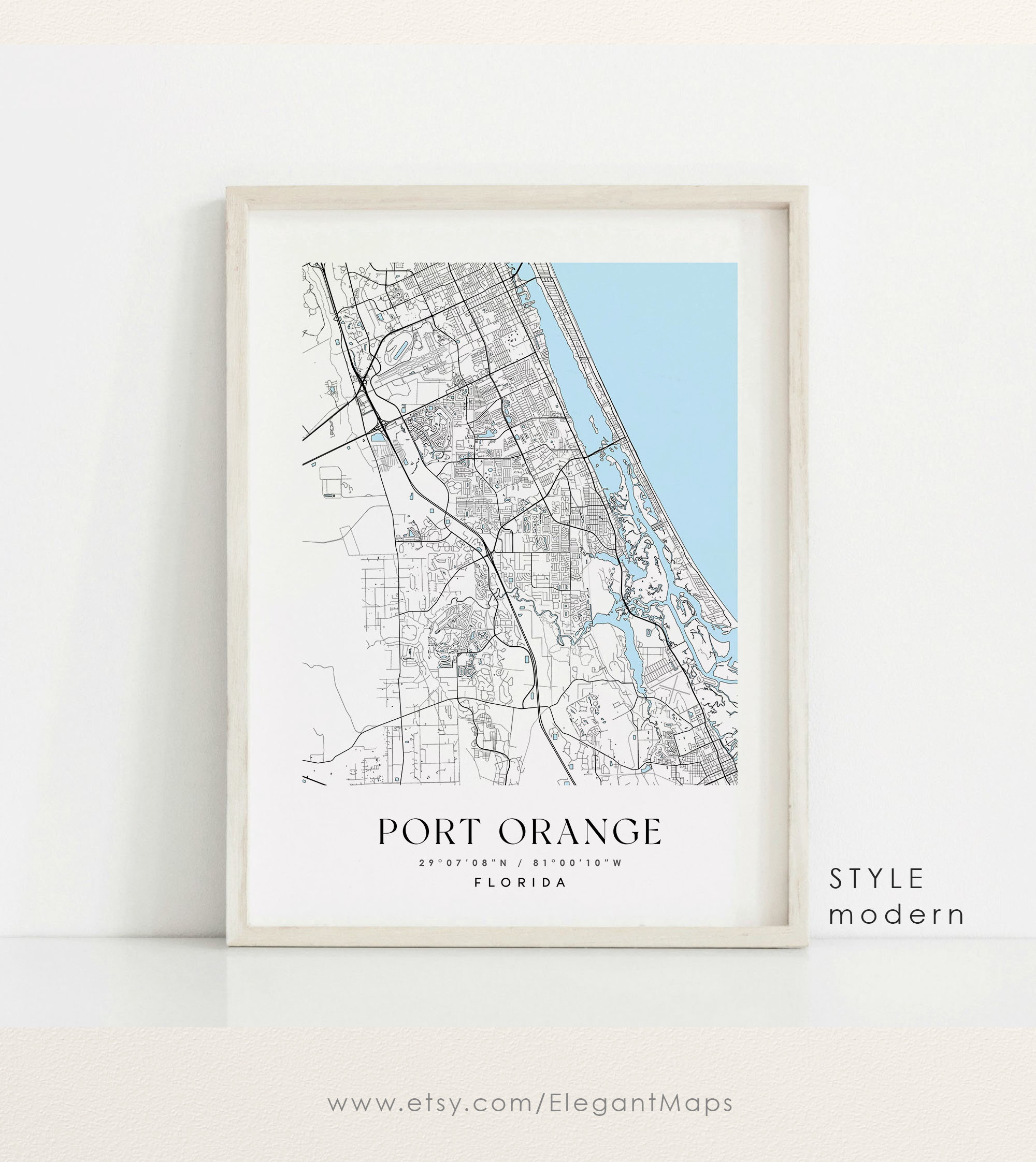 Port Orange Florida Map, Port Orange Fl Map, Port Orange City inside Map of Florida Port Orange