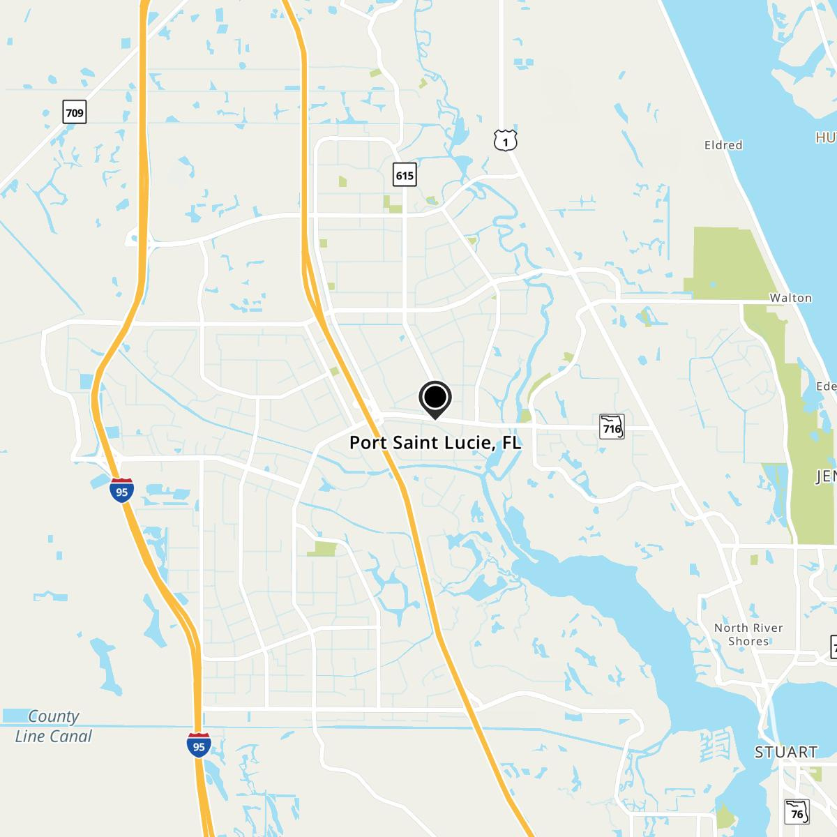 Port Saint Lucie, Fl Map &amp;amp; Directions - Mapquest for Map of Port St Lucie in Florida
