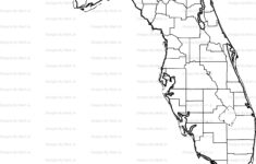 Printable Florida Map | Printable Fl County Map | Digital Download for Printable Map of Florida Counties