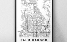Printable Map Of Palm Harbor, Florida, Usa With Street Names inside Map of Palm Harbour Florida